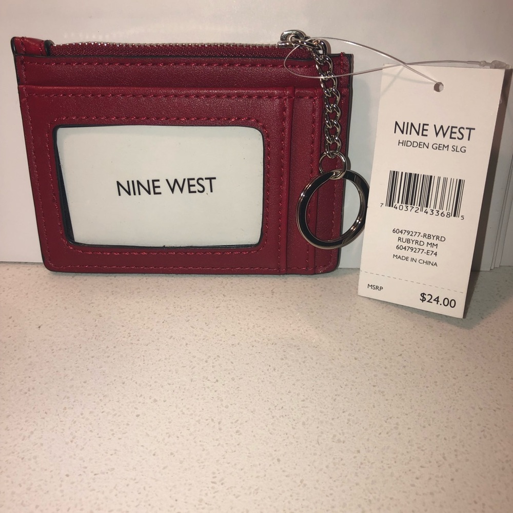 Nine West Ruby Red Slim Card Wallet